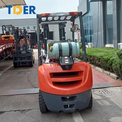 2 Stage Mast Container Forklift Truck Gasooline 2500 Kg Forklifts Propane New