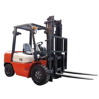 Diesel Engine Fully Hydraulic Side Forklift 4X4 Forklift 2 Ton