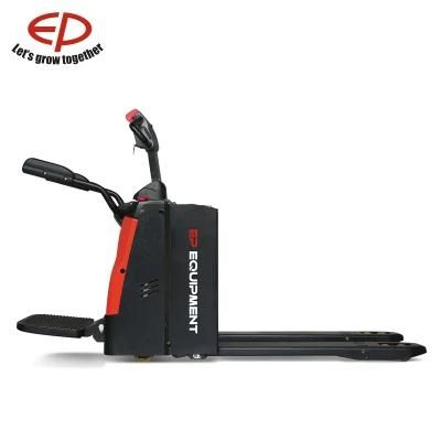 2.0 Ton Stand on Drive Electric Pallet Truck with Lithium Battery
