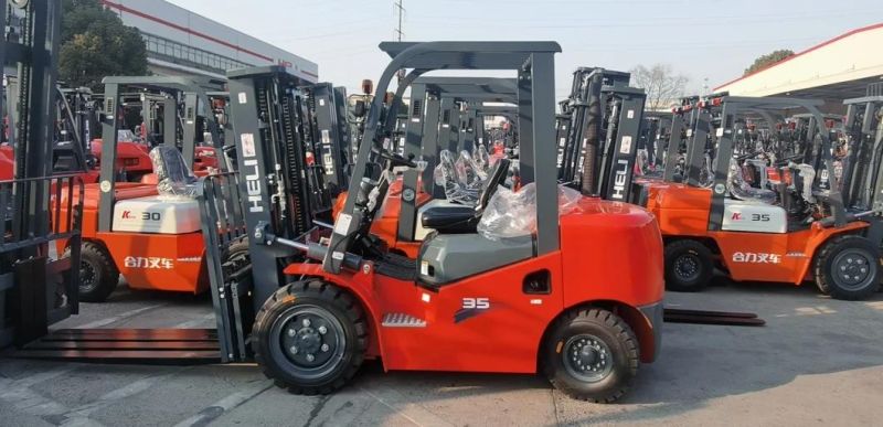 China Top 1 Heli 3.5ton Diesel Forklift Truck Forklift with Side Shifter Imported Engine Cpcd35