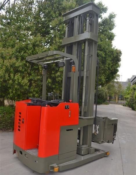1000 Kg 3 Way Electric Pallet Stacker Narrow Aisle Forklift