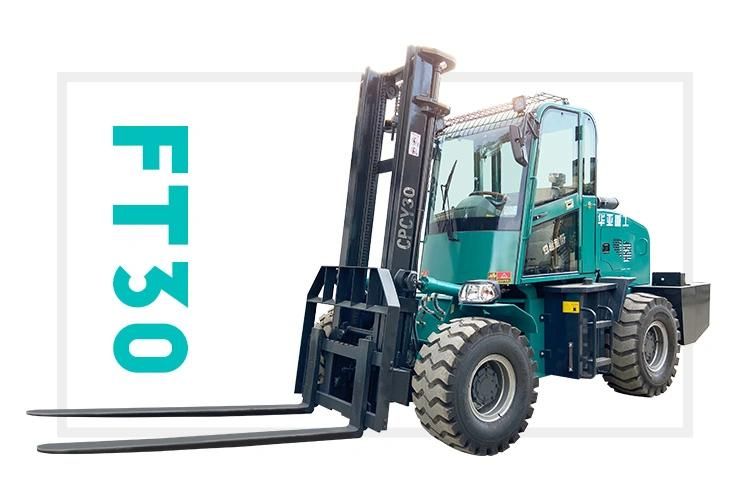 2022 New Huaya China Four Drive Articulated All Rough Terrain Forklift FT4*4D