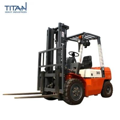 Titan 3ton Electric Forklift Diesel Driving China Forklift Truck Ce Certificate Forklift 3t Electric with Mast