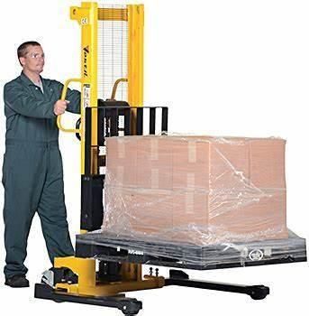 1t*3m Heavy Duty Hand Pallet Manual Transpallet Stacker