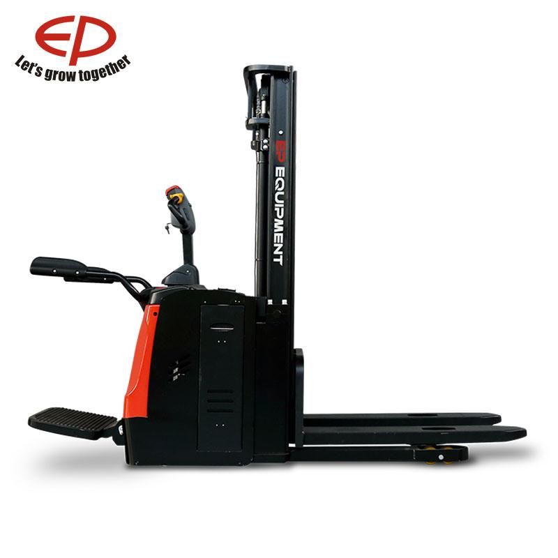 1.6t Ride-on Type Electric Stacker Suits High Racking Application