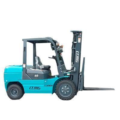 CE Approval 4000kg Capacity Japan Engine Triple 5m 4tons Hydraulic Diesel Forklift with Side Shift