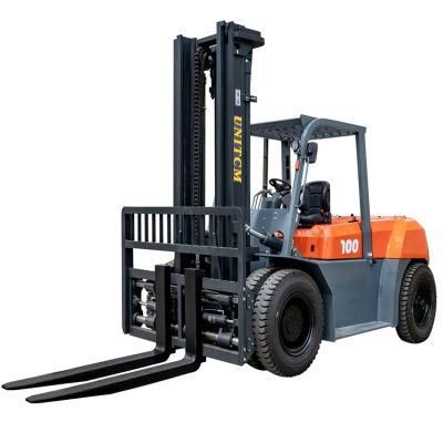 Hifoune China Engine Truck Power Machinery Forklift 10 Ton