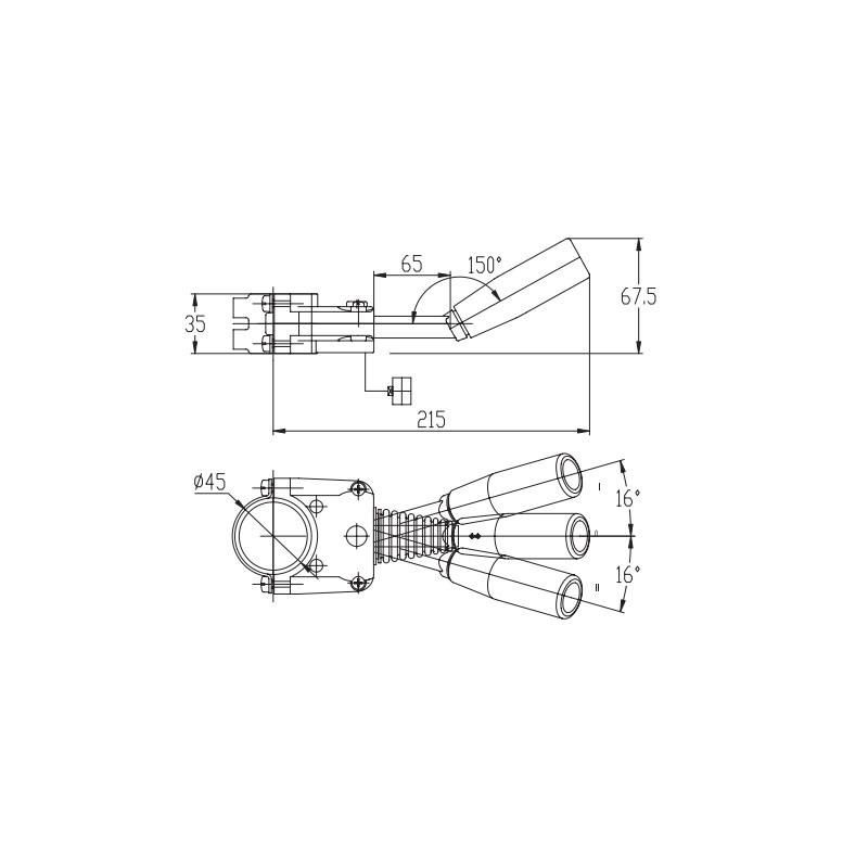 Forklift Parts Hangcha Forklift Lights Switch Jk804b