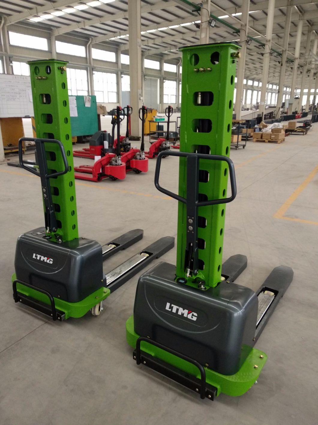 China Mini Electric Stacker 500kg 700kg 1000kg Battery Stacker with AC Motor for Sale