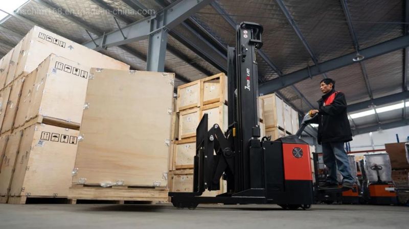1500kg up to 5.5m Electric Stacker Reach Fork Truck Stacker