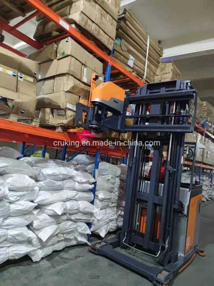 1200kg Forklift 1.2t Seated Reach Truck for Narrow Aisle Vds112-45