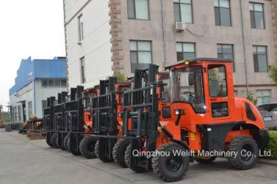 3.0t Ce Certified 4WD Rough Terrain Forklift