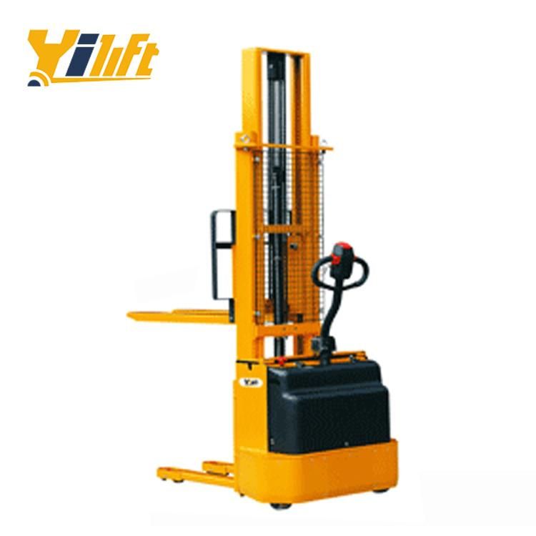 Pedestrian Type Heavy Duty 1.2ton Full Electric Power Pallet Stacker with Handrail Fe Series