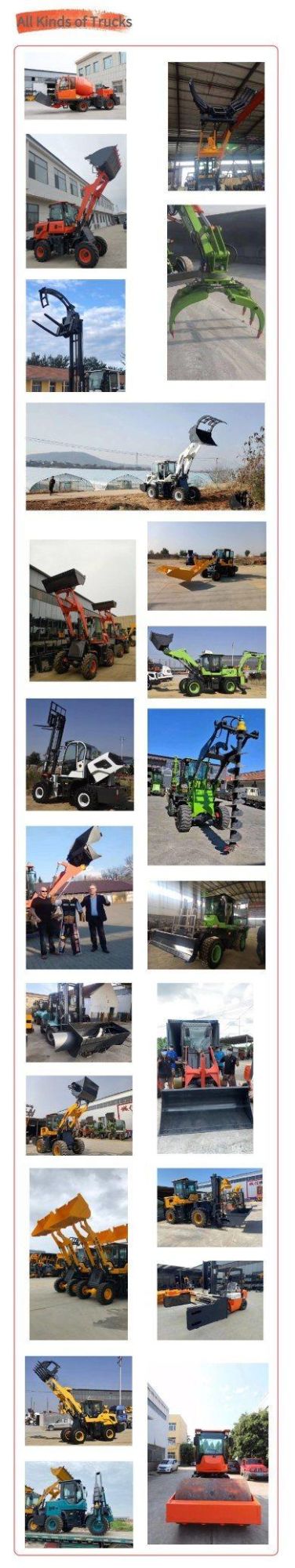 Bueno off Road Forklift 20 Ton 10 Ton 8ton 6 Ton 3ton 3.5ton 4ton 5ton 4WD Four Wheels Drive New Articulated Rough Terrain Forklift