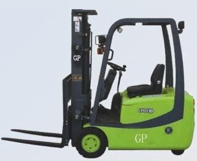 Mini 1.6 Ton 3-Wheel Electric Forklift Flexible Small Battery Forklift