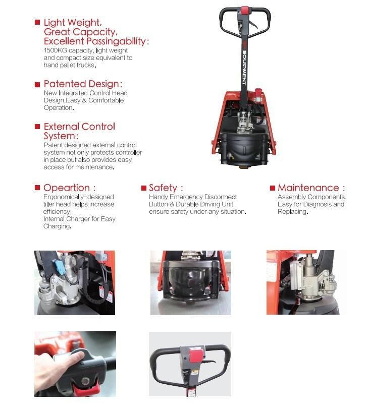 Ep Economic Semi-Electric Hand Pallet Truck 1.5t/1.8t