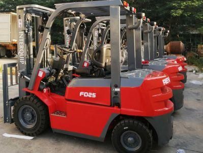 2.5 Ton Optional Attachment Counterbalance Diesel Forklift with Isuzu Mitsubishi Engine