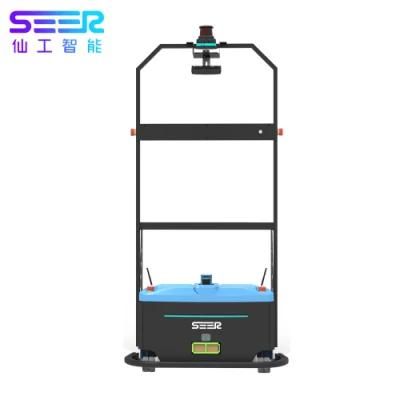 2000kg 1 Ton Manufacturer Direct Automatic Unmanned Forklift Stacking Agv Intelligent Vehicle Lifting Height up to 3.6m Stack