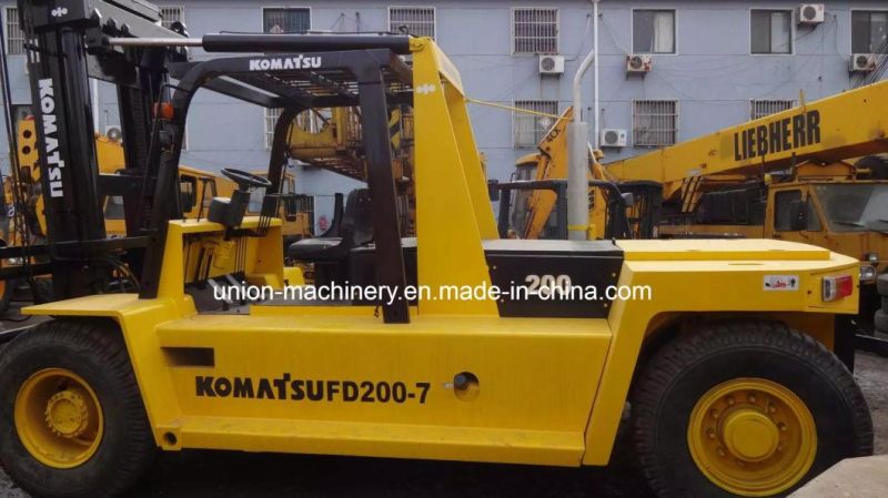 Used Komatsu Forklift Fd200 (20T) Original Japan
