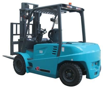 Ltmg Electric Fork Lifter 4 Ton 4.5 Ton 5 Ton Battery Forklift Truck Mini Battery Forklift with 6m 3-Stage Mast and Dual Front Tires