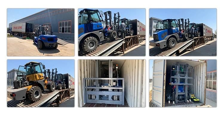 Ltmg 4WD Forklifts 4X4 Forklift 3 Ton Diesel Rough Terrain Forklift