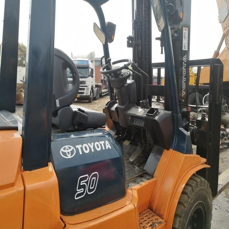 Running Condition Used 5 Tons Toyota Fd50 Diesel Forklift