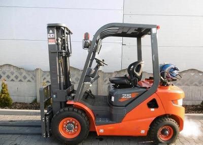 Sturdy Construction 2.5 Ton Lp Gas Engine Forklift LG25glt in Stock