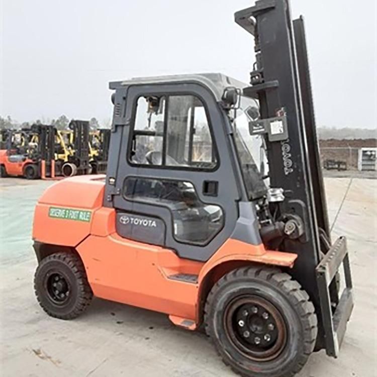 Used Diesel Forklift Toyota 7f50 Good Performance Japanese Isuzu Engine Diesel Used Forklift on Sale