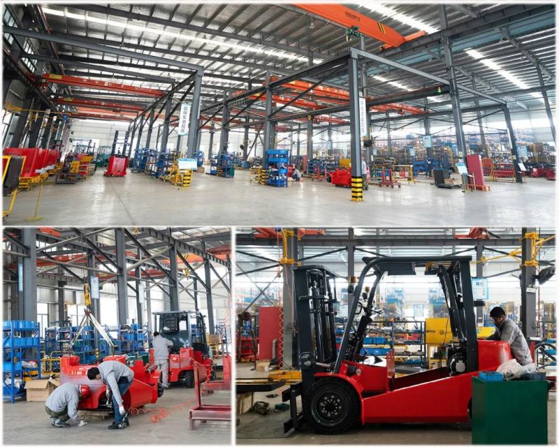 Electric Stacker Forklift with Paper Roll Clamp