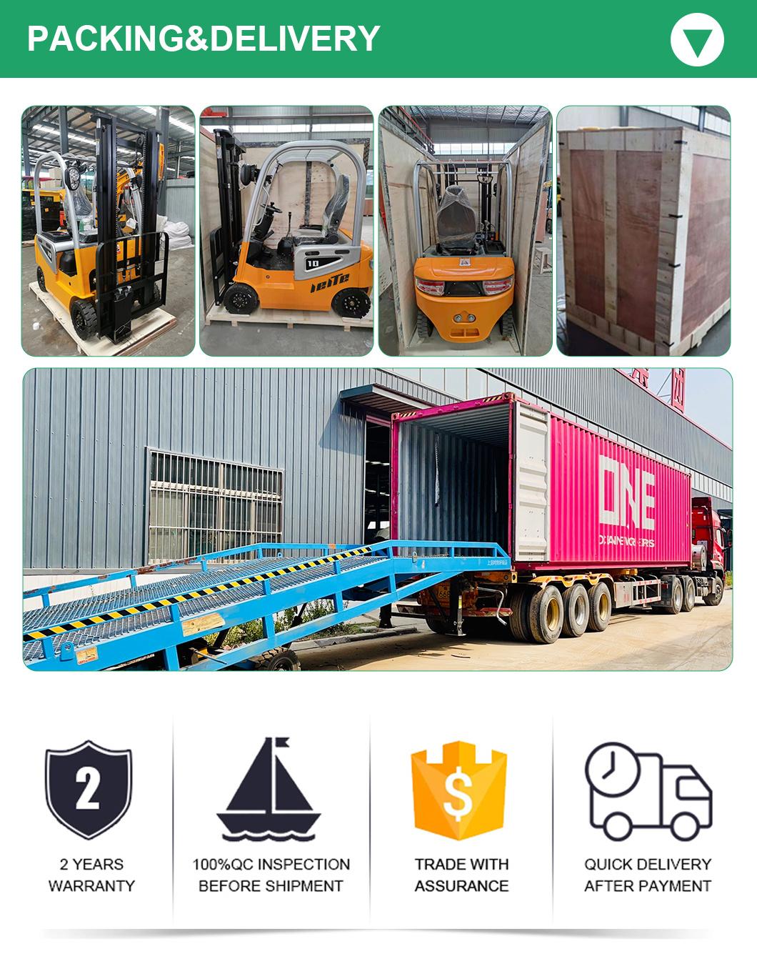 New Design 1 Ton 1.5 T 2 Ton 3 Ton Electric Forklift Factory Use Powered Forklift Engine Cheap Price Forklift