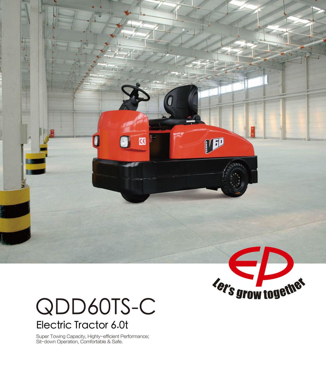 6.0 Ton Sit-on Type Electric Towing Tractor with Electric Steering