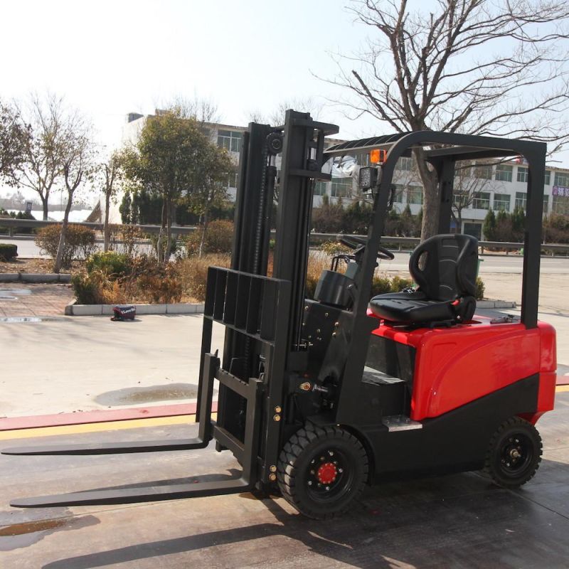 Lithium Battery 1500kgs Forklift with Triplex Mast and Side Shift