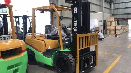 Interquip 4 Tons Diesel Forklift Fd40 with Good Performance Japanese Isuzu 4jg2 Engine