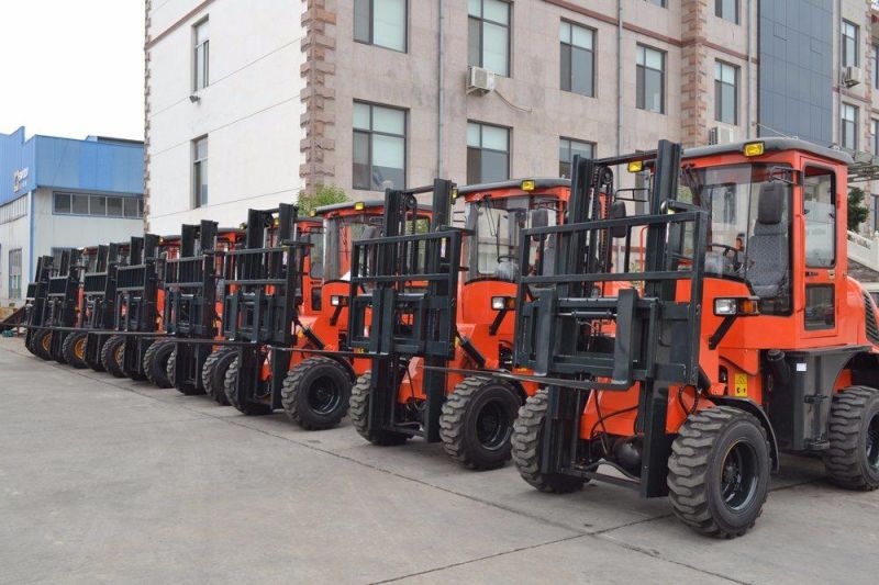 Welift 3-20t off-Road Forklift Manufactory, 4X4 Rough Terrain Forklift