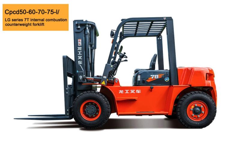 Diesel Engine Solid Tires Forklifts Tractor off Road Heavy Duty Forklift 5-8ton