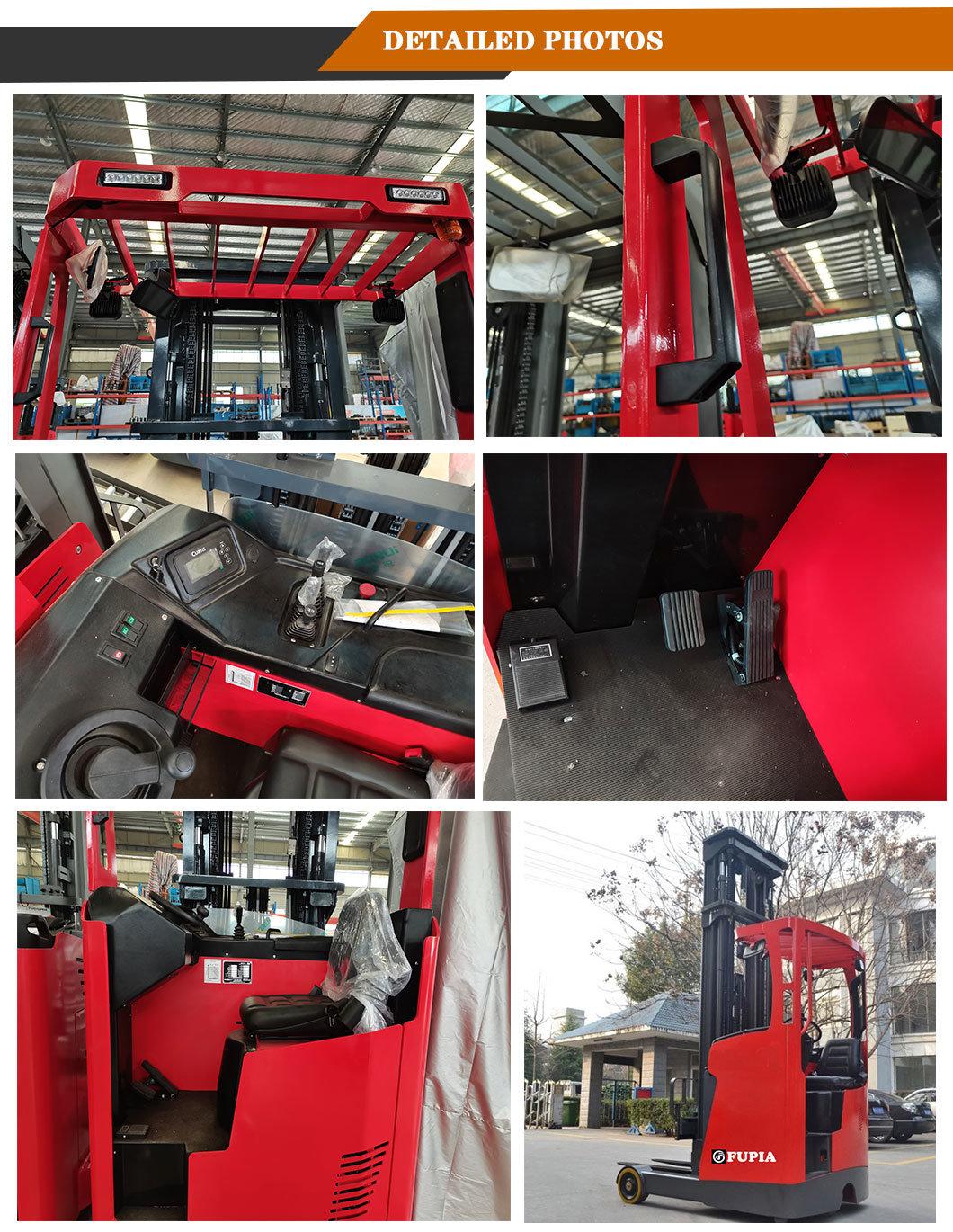 Hot Selling Cheap Custom Price 2 Ton Sit on Electric Motor Forklift Reach Stacker