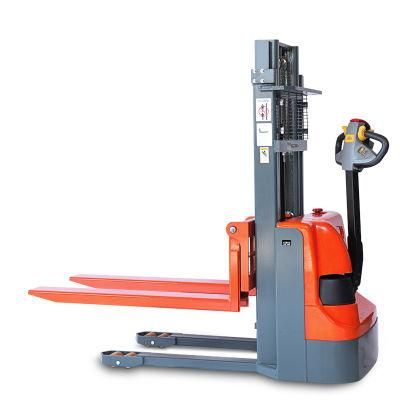 Polyurethane Wheel Hydraulic Pump Manual Stacker Walkie Forklift 1.5t