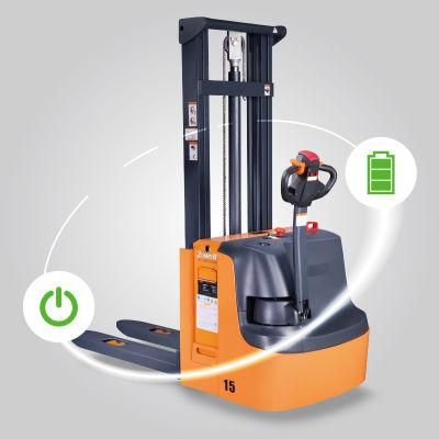 1.6m-3.5m Zowell Wooden Suzhou, China Pallet Truck Electric Reach Stacker