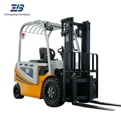 Cpd30 3ton Adjustable Seat Small Electric Forklift Truck with Hydraulic/Mechanial Service Brake/Parking Brake