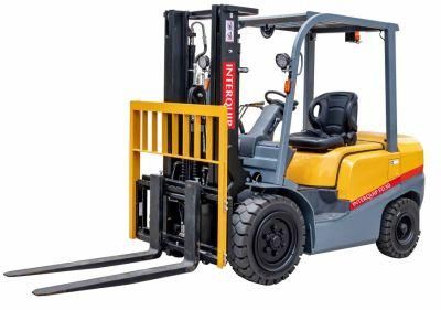 3 Ton Hydraulic Four Wheels Diesel Forklift Truck with Isuzu Engine