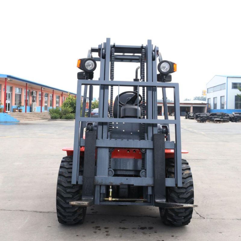 Rough Terrain 2/2.5/3/3.5/4ton off Road Outdoor 4X4 4WD 4drives 4wheels Forklift