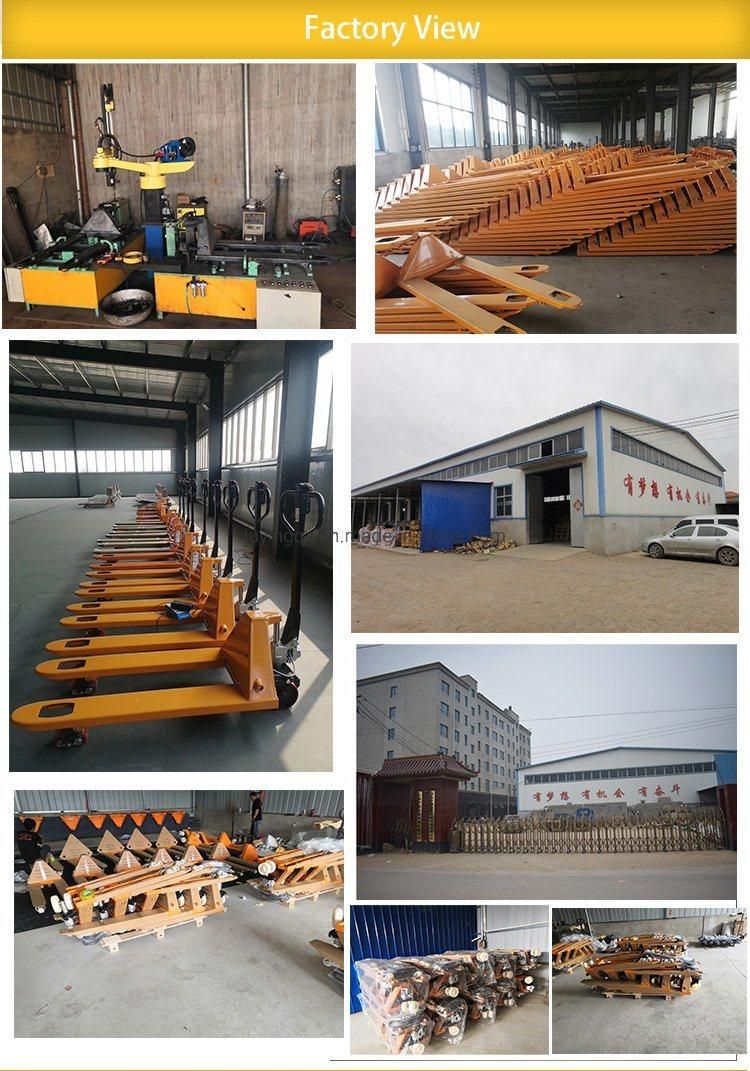 PU Wheel 3ton 685*1200mm Hand Pallet Truck for Lifting Pallet