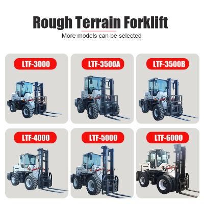 Mountain Crane Loader Internal Combustion Four-Wheel Drive Cross-Country Forklift 5 Tons Diesel Forklift Hydraulic Forklift