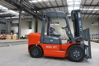 Mini 2.5ton Container Full Free 3 Stage Mast Diesel Forklift