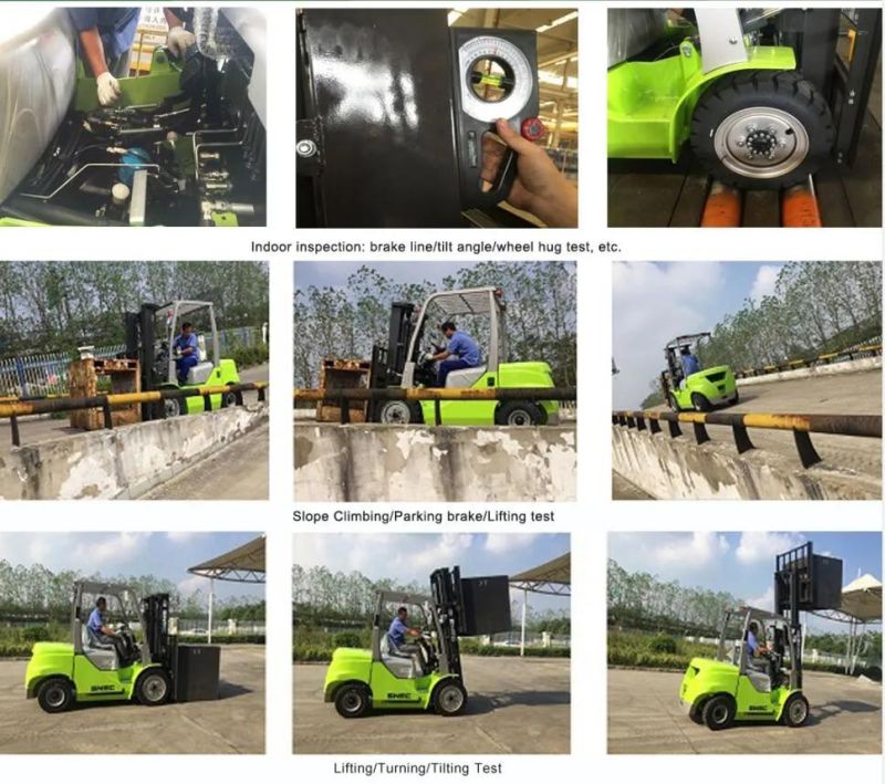 Snsc Montacargas Diesel Gas GLP 3t 4t Grua Horquilla Forklift Rotating Roll Clamp