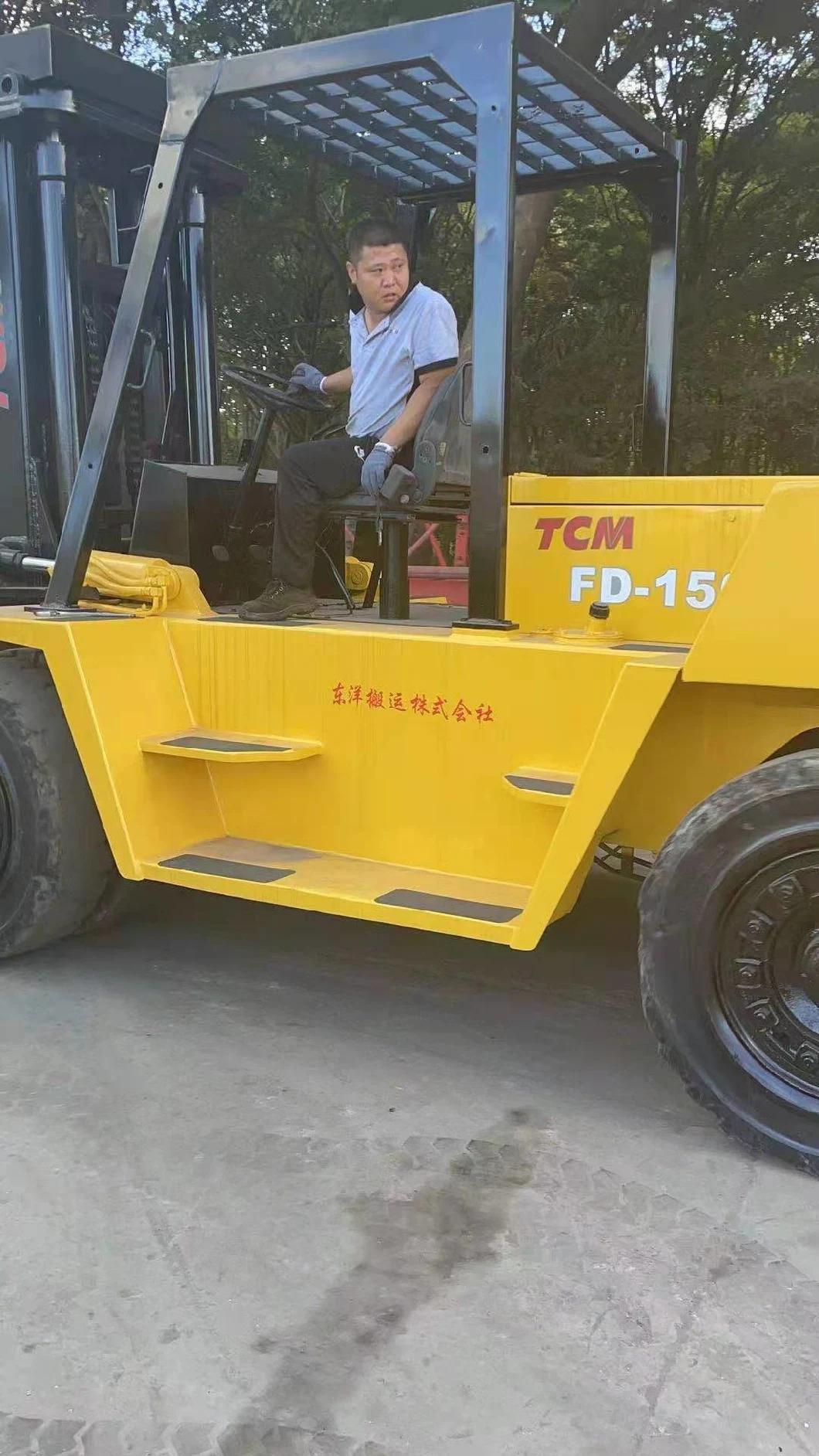 Used Forklift Tcm Komatsu Toyota Diesel Forklift 15 Ton 20ton Forklift with Side Shift for Sale