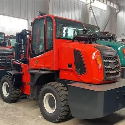 Factory Direct Supplier off Road 4WD 3.5 Ton Diesel Forklift Truck