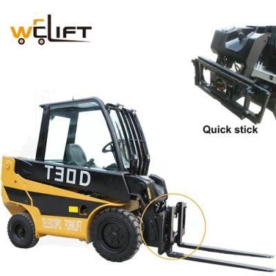 Welift T30d Telescopic Forklift Factory Telehandler with 3000kg Capacity 4060mm Lifting Height