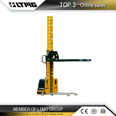 500kg 1000kg Portable Lithium Electric Pallet Stacker 0.5 Ton Self Loading Forklift Semi Electric Stacker