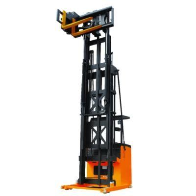 Electric Forklift Truck Three Way Pallet Stacker Vna Very Narrow Aisle Forklift 40% Warehouse Space Save